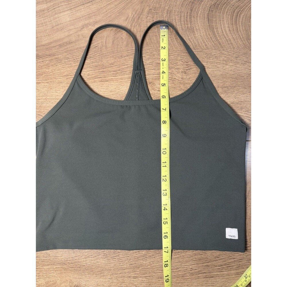 Vuori Crop Tank Top Green Women’s Large Workout Performance - Picture 5 of 8